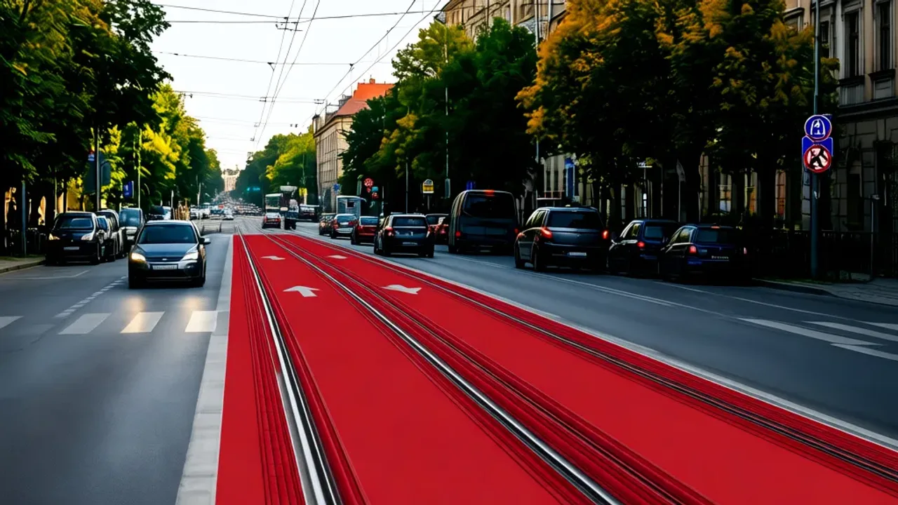 Nowe buspasy na ulicy Przybyszewskiego – efekty po miesiącu